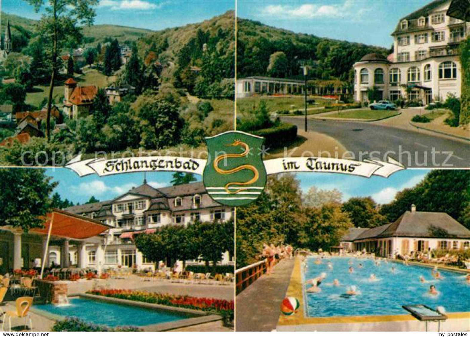 72741216 Schlangenbad Taunus Panorama Kurhaus Schwimmbad Schlangenbad - Sonstige & Ohne Zuordnung