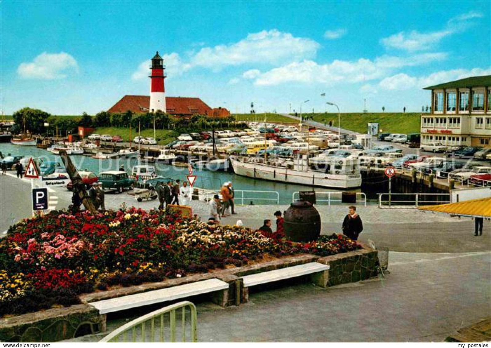 72740962 Buesum Nordseebad Partie Am Alten Hafen Leuchtturm Buesum - Büsum