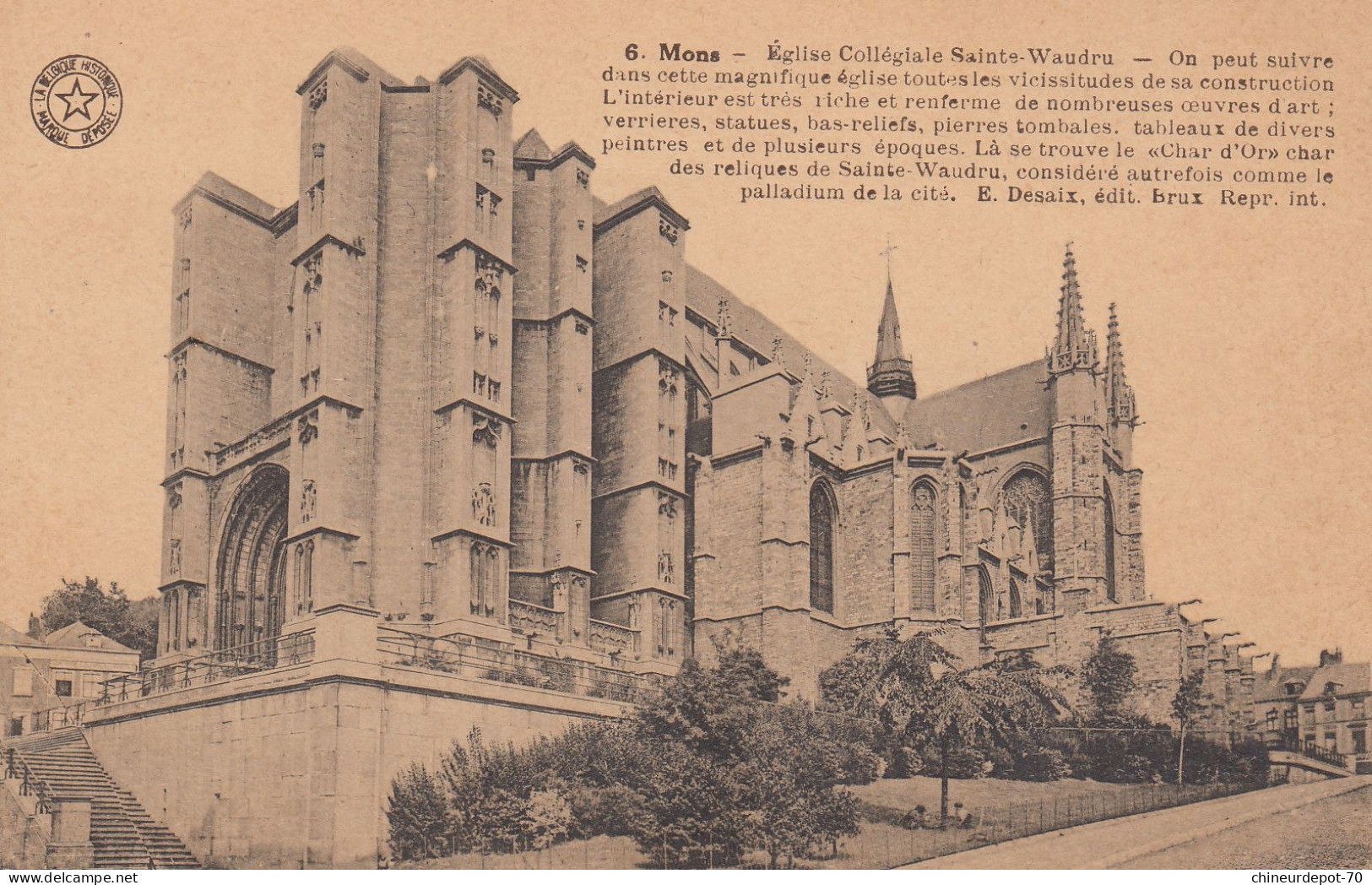 MONS    LA COLLEGIALE  SAINTE WAUDRU - Mons