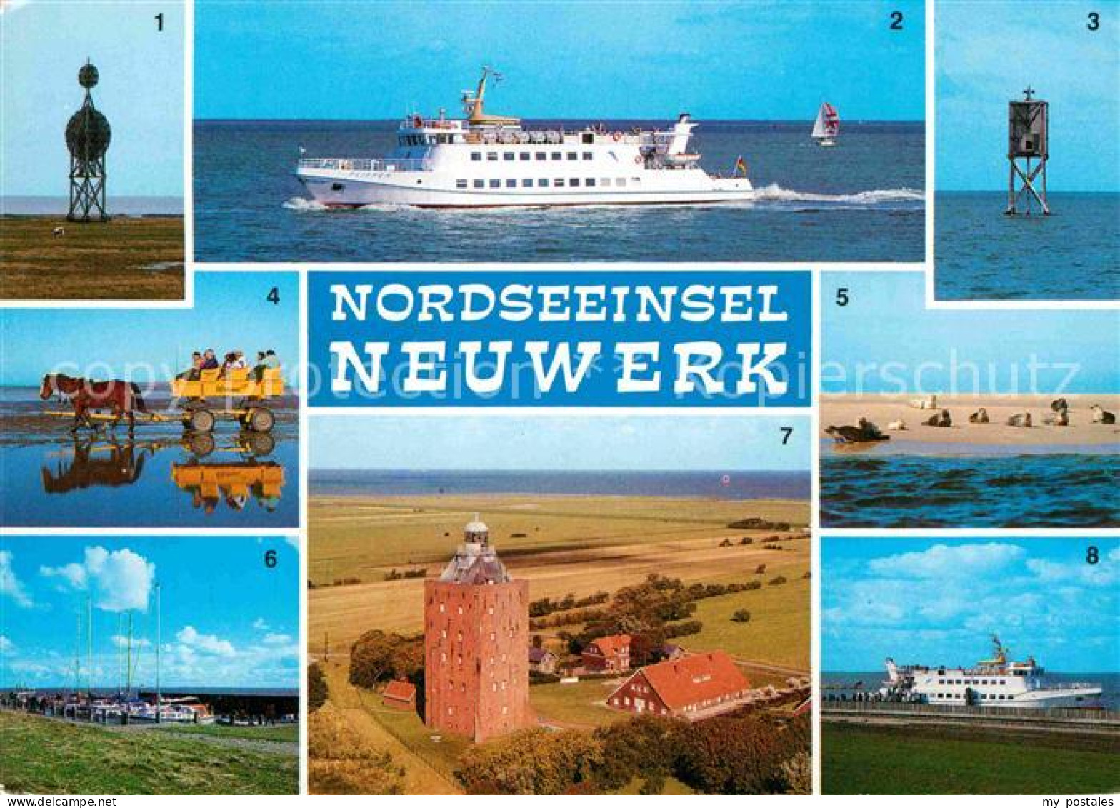 72740807 Neuwerk Cuxhaven Nordseebad Ostbake Nordbake Wattwagen Seehundsbank Leu - Cuxhaven
