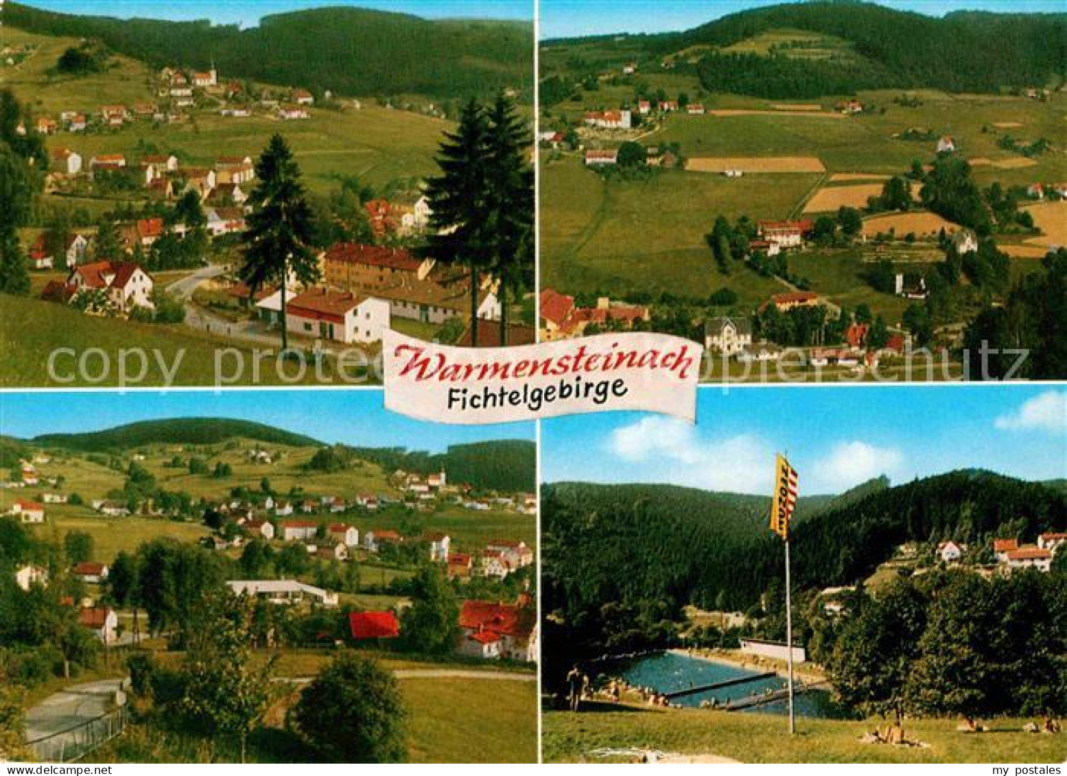 72740703 Warmensteinach Panorama Teilansichten Schwimmbad Warmensteinach Fichtel - Sonstige & Ohne Zuordnung