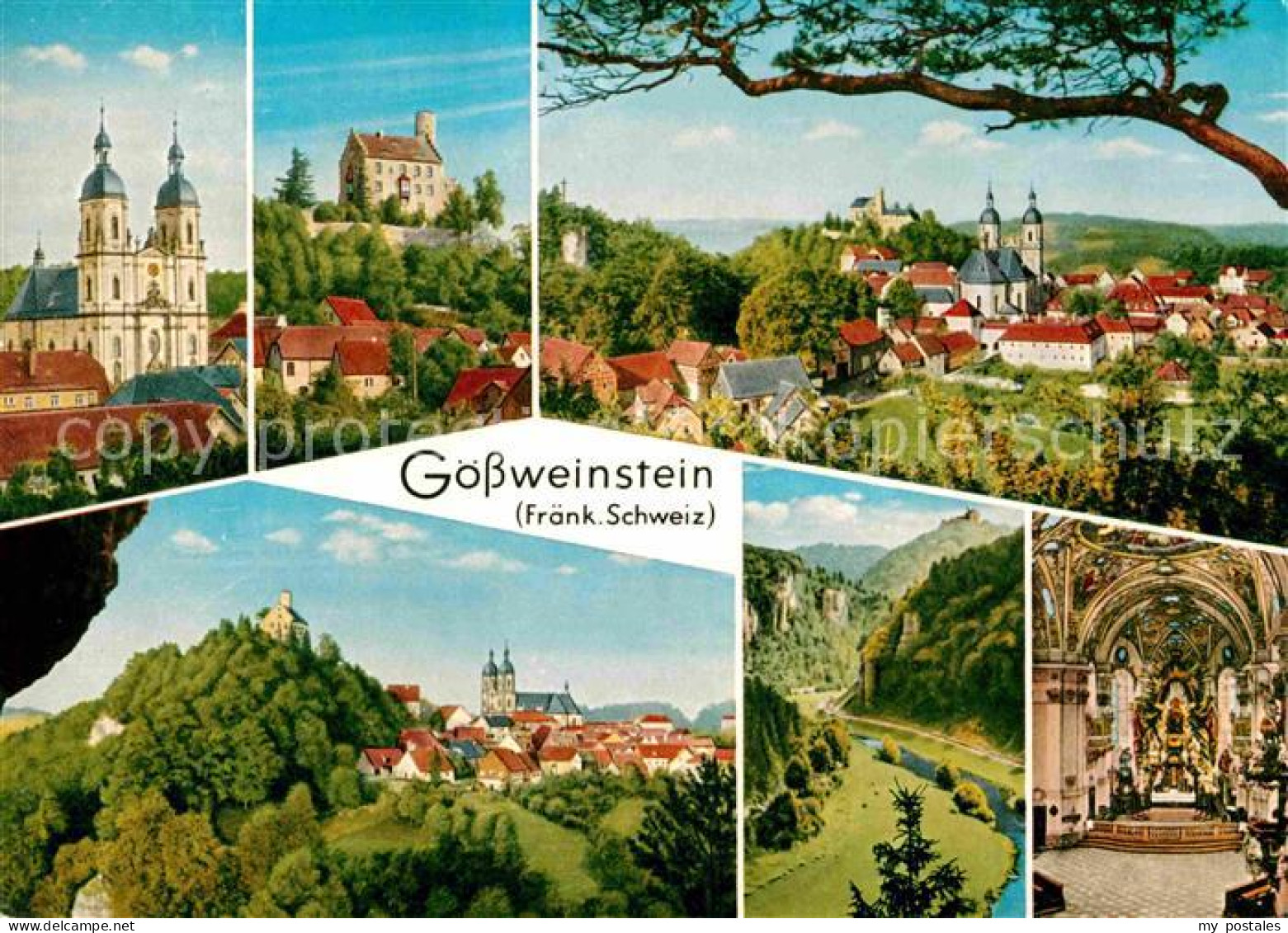 72740687 Goessweinstein Kirche Schloss Panorama Kircheninneres Goessweinstein - Sonstige & Ohne Zuordnung