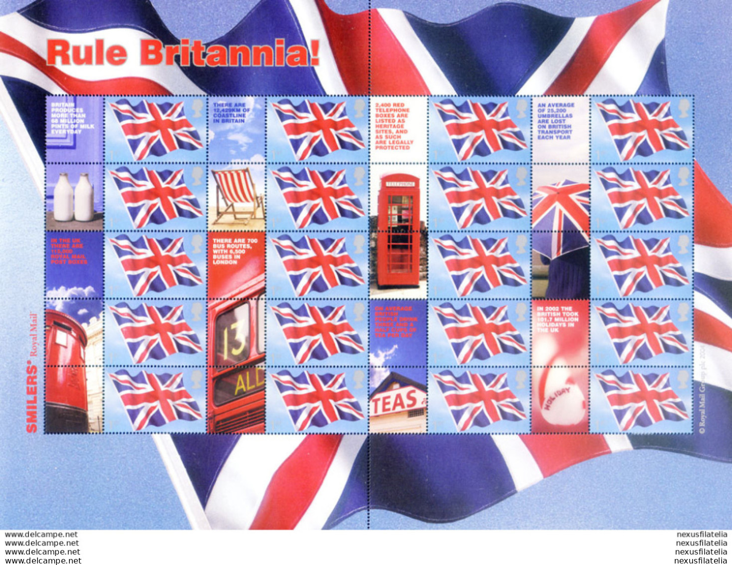 "Rule Britannia !" 2004. - Blocs-feuillets