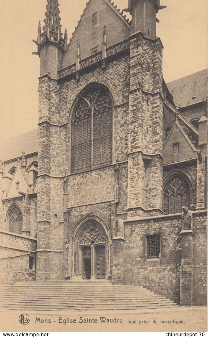 MONS    L EGLISE   SAINTE WAUDRU - Mons