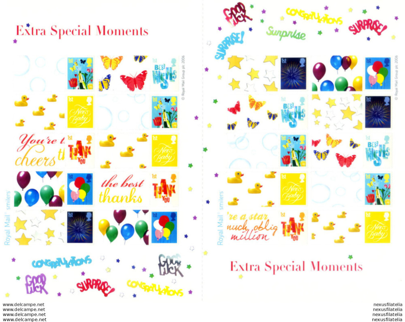 "Extra Special Moments" 2006. - Blocks & Miniature Sheets