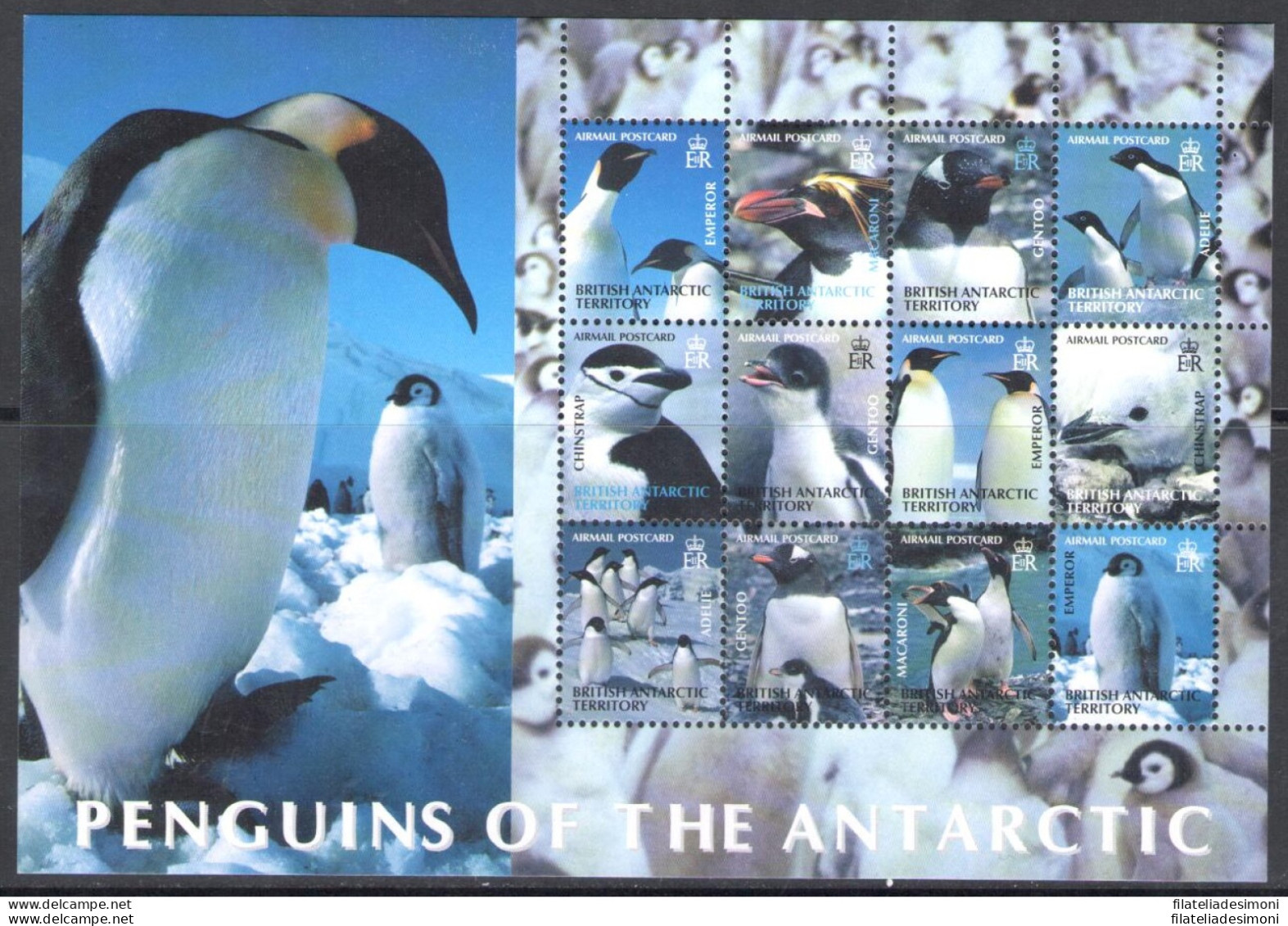 2003 ANTARTICO BRITANNICO - Fauna Uccelli - Yvert N. 358/69 - MNH** - Altri & Non Classificati