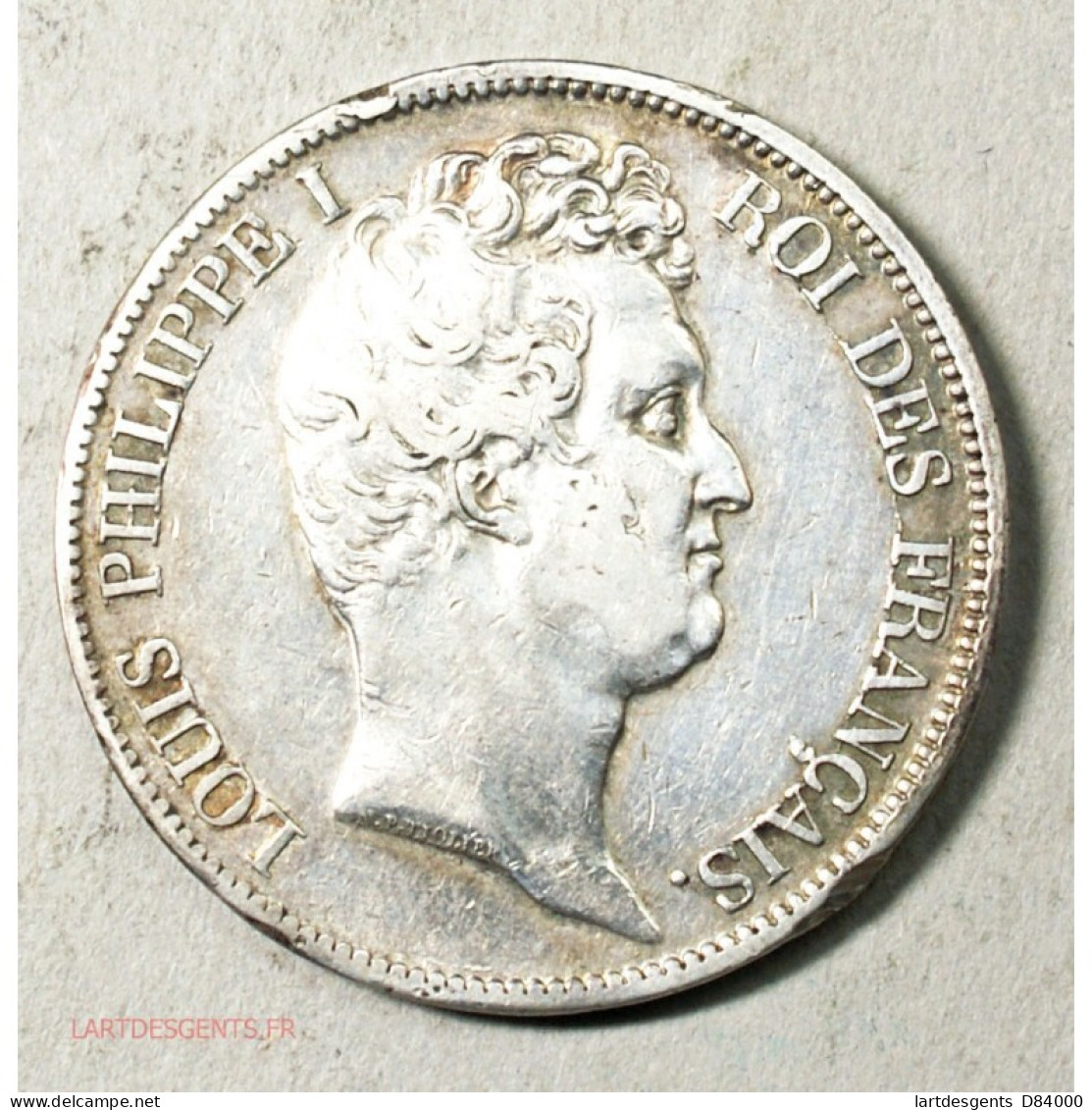 ECU Louis Philippe Ier De  5 Francs 1831 T Nantes Tranche En Creux TTB - Andere & Zonder Classificatie