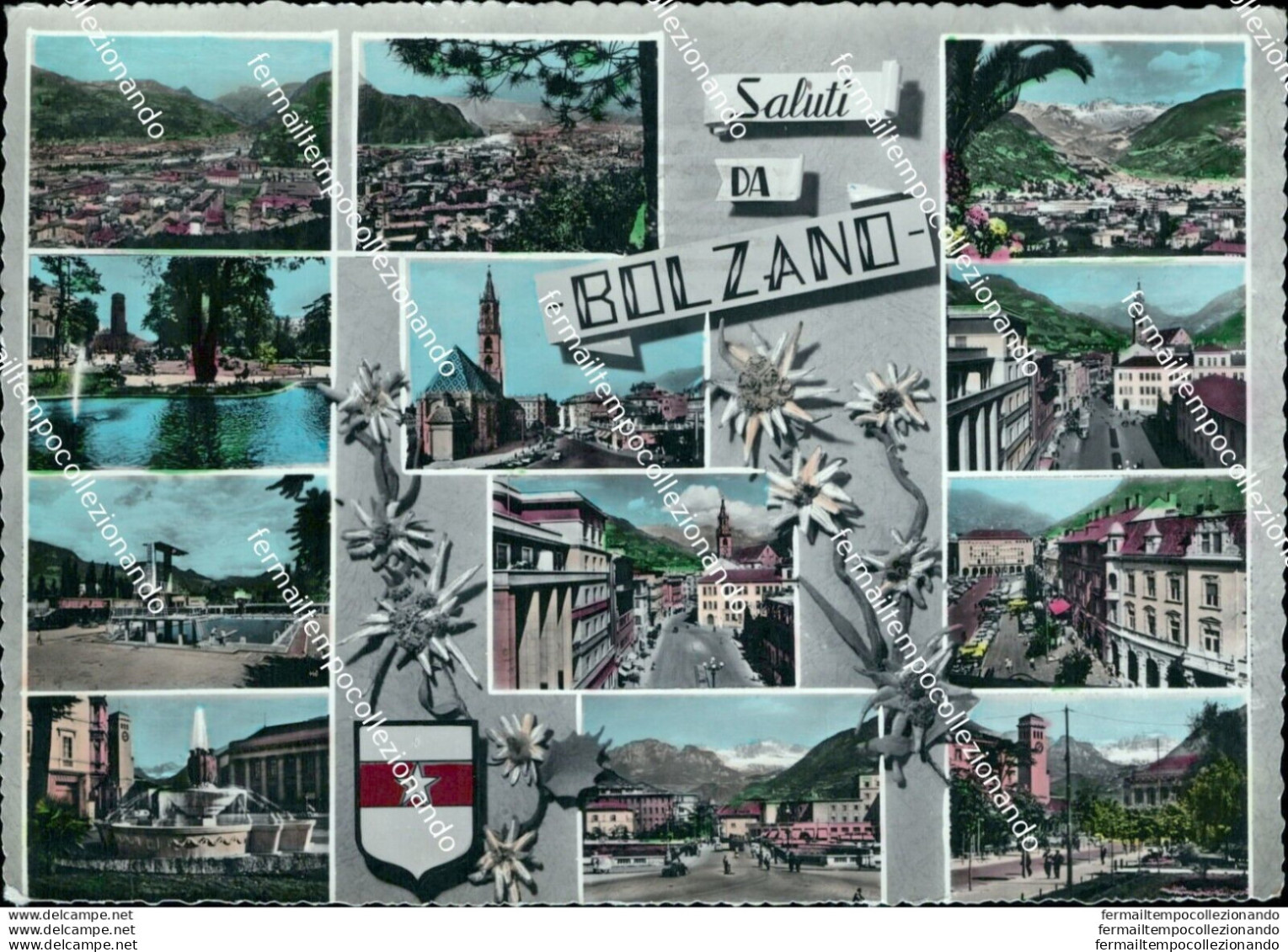 Bm189 Cartolina Saluti Da Bolzano Multivedute - Bolzano