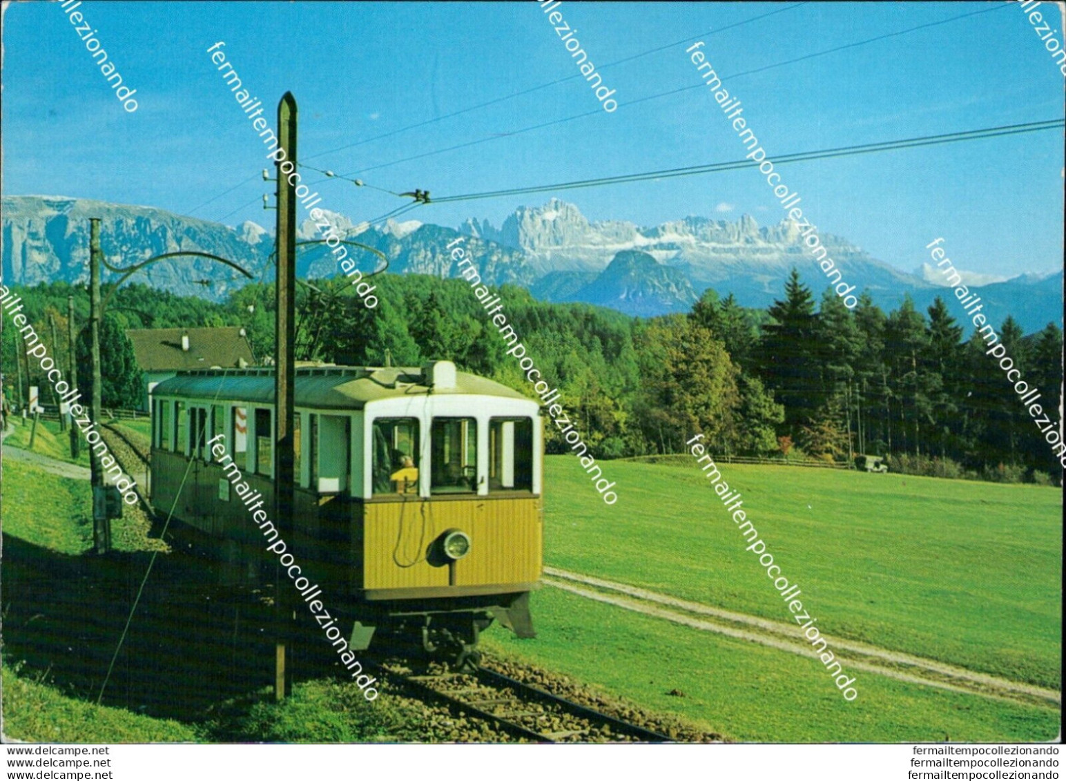 Bm188 Cartolina Bolzano Trenino Del Renon Verso Il Catinaccio - Bolzano (Bozen)