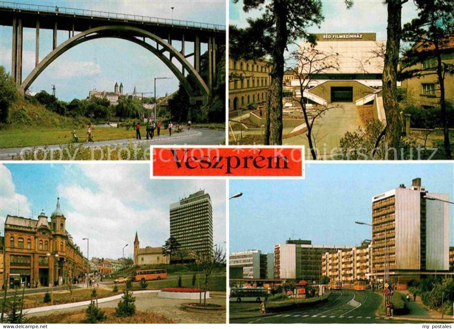 72739904 Veszprem Talbruecke Viadukt Burg Teilansichten Innenstadt Veszprem - Hungary