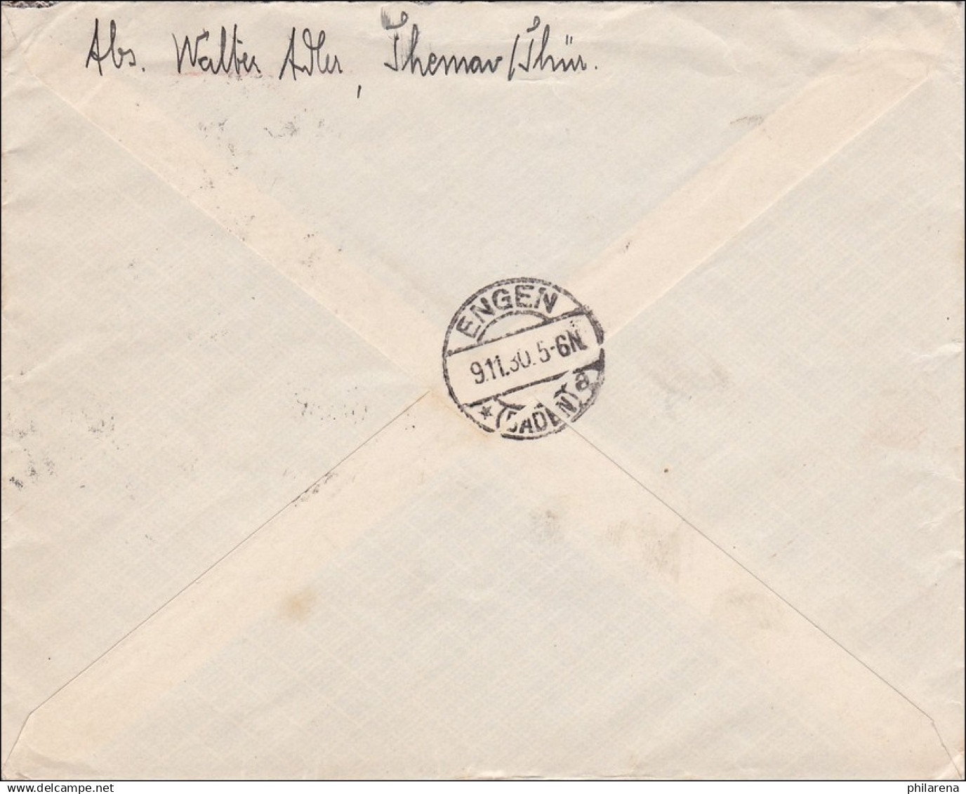 Weimar:  Eilbotenbrief Von Themar/Thüringen 1930 - Covers & Documents