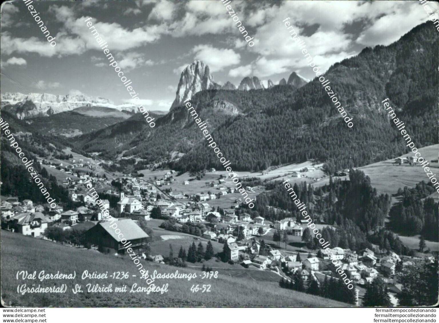 Bm212 Cartolina Ortisei Il Sassolungo Provincia Di Bolzano - Bolzano (Bozen)