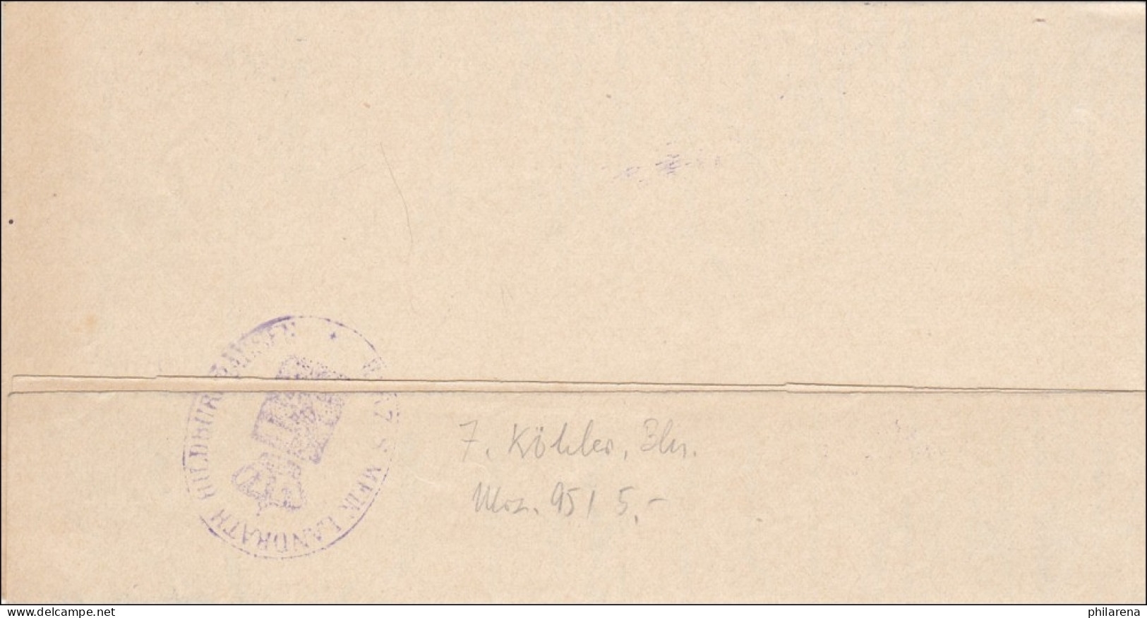 Hildburghausen 1909 Vom Herzoglichen Landrat Als Drucksache - Storia Postale