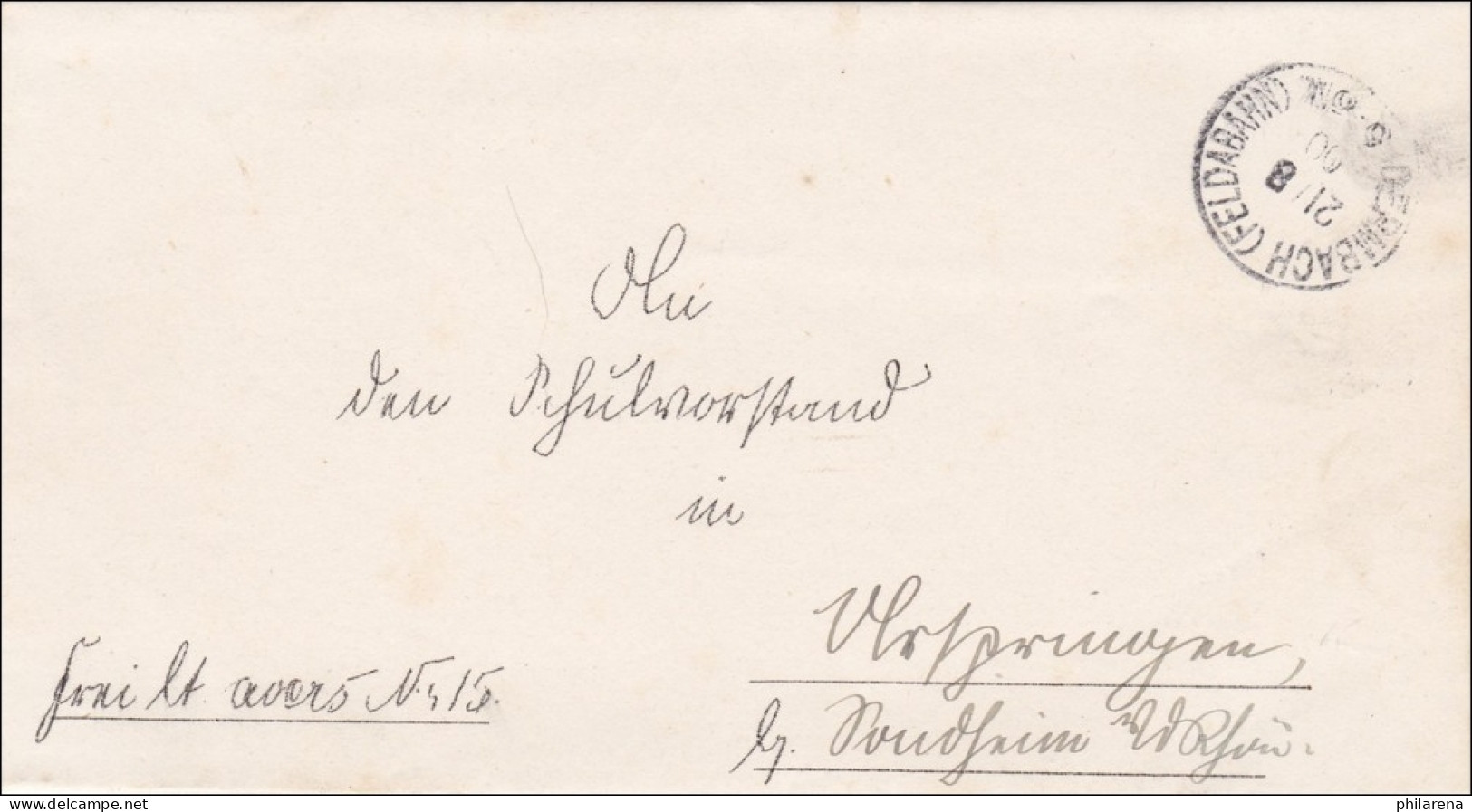 Dermbach/Feldabahn 1900 Nach Ostheim - Lettres & Documents