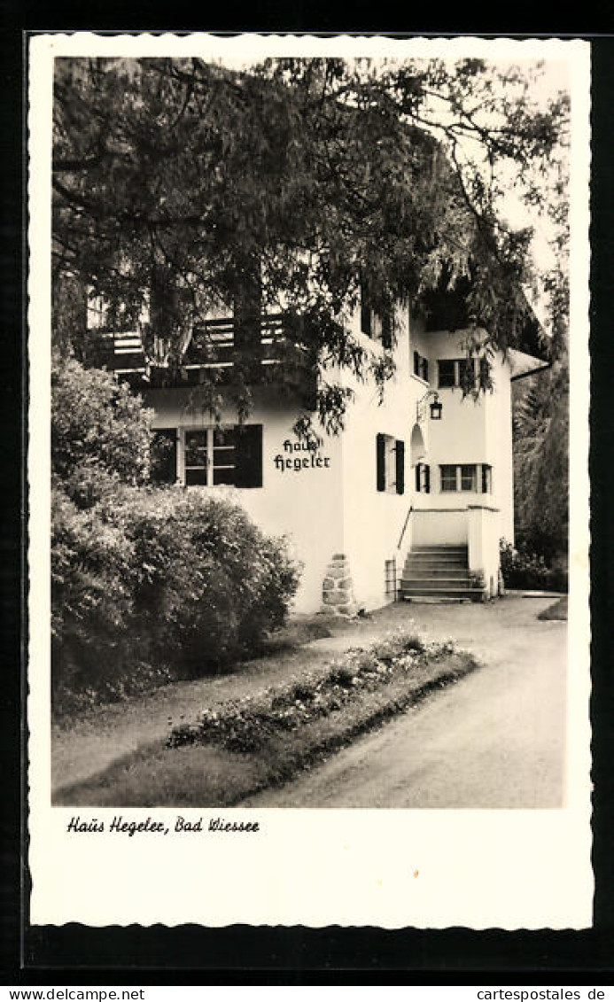 AK Bad Wiessee /Tegernsee, Pension Haus Hegeler, Am Strandbad 7, Mit Strasse  - Tegernsee