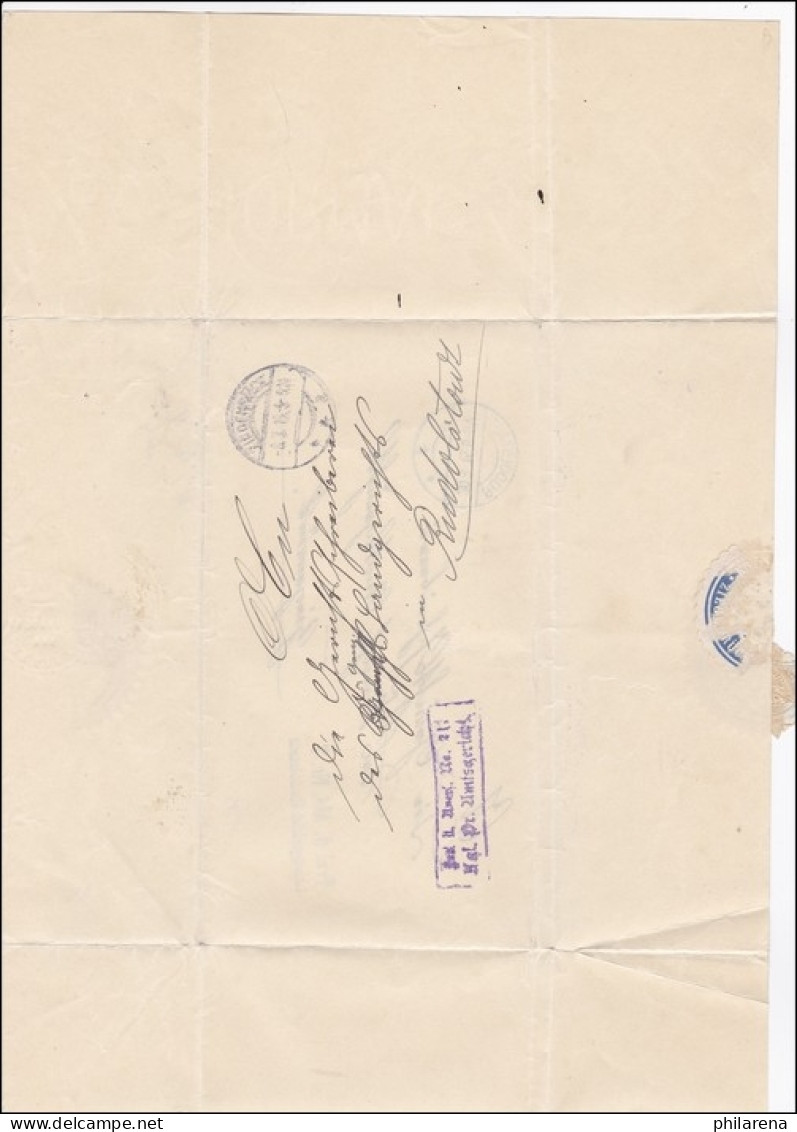 Landgericht Rudolstadt 1915 - Lettres & Documents