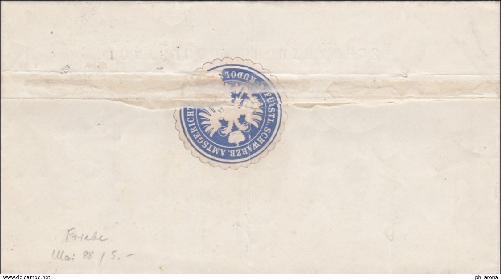 Amtsgericht Rudolstadt 1913 Nach Ilmenau - Lettres & Documents