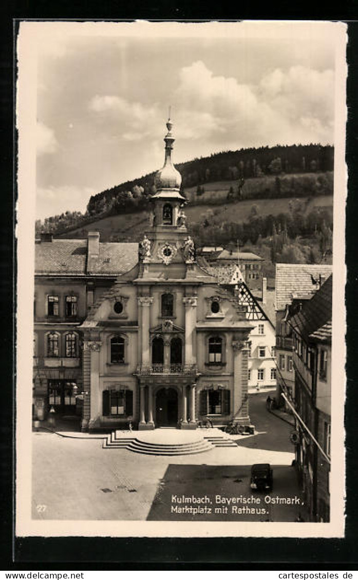 AK Kulmbach /Bayr. Ostmark, Marktplatz Mit Rathaus  - Kulmbach