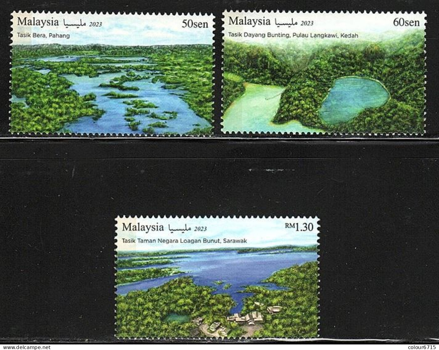 Malaysia 2023 Lakes Of Malaysia Stamps 3v MNH - Malaysia (1964-...)