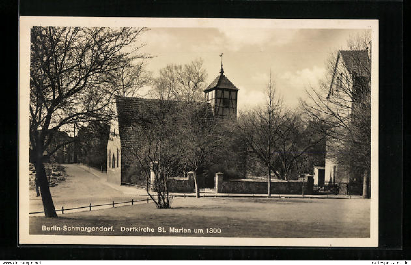 AK Berlin-Schmargendorf, Dorfkirche St. Marien  - Wilmersdorf