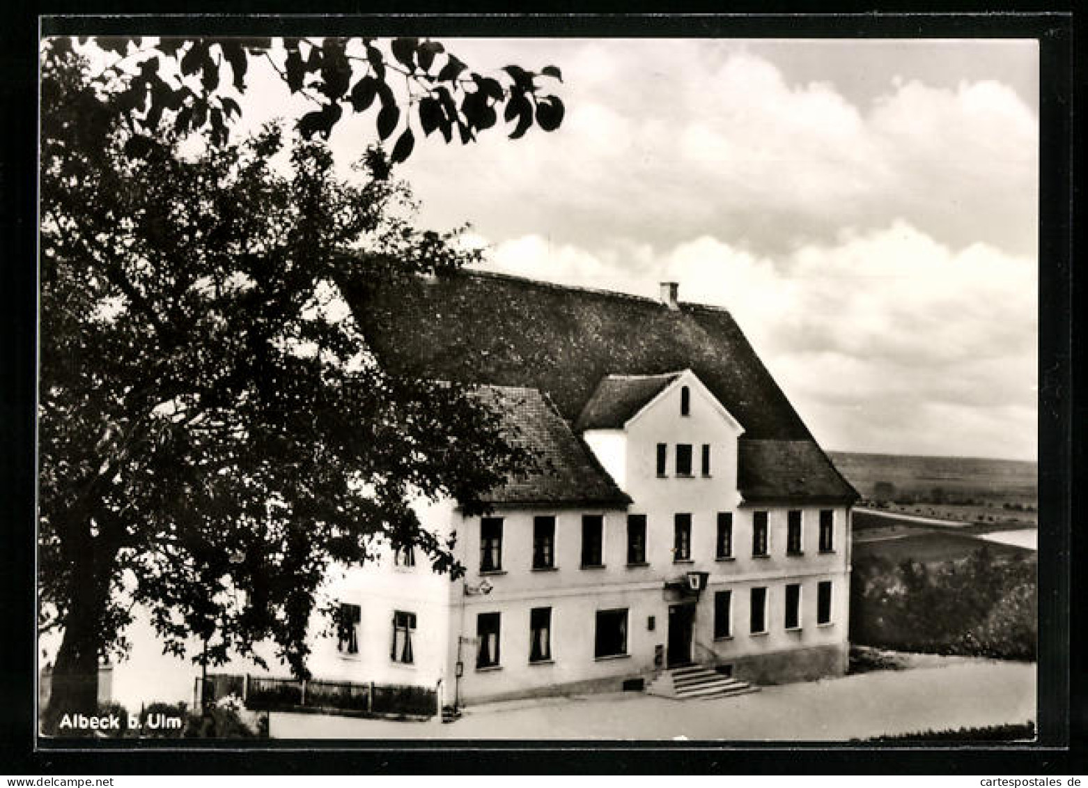 AK Albeck B. Ulm, Gasthaus Z. Krone, Fam. Bosch, Robert-Bosch-Strasse 13  - Ulm