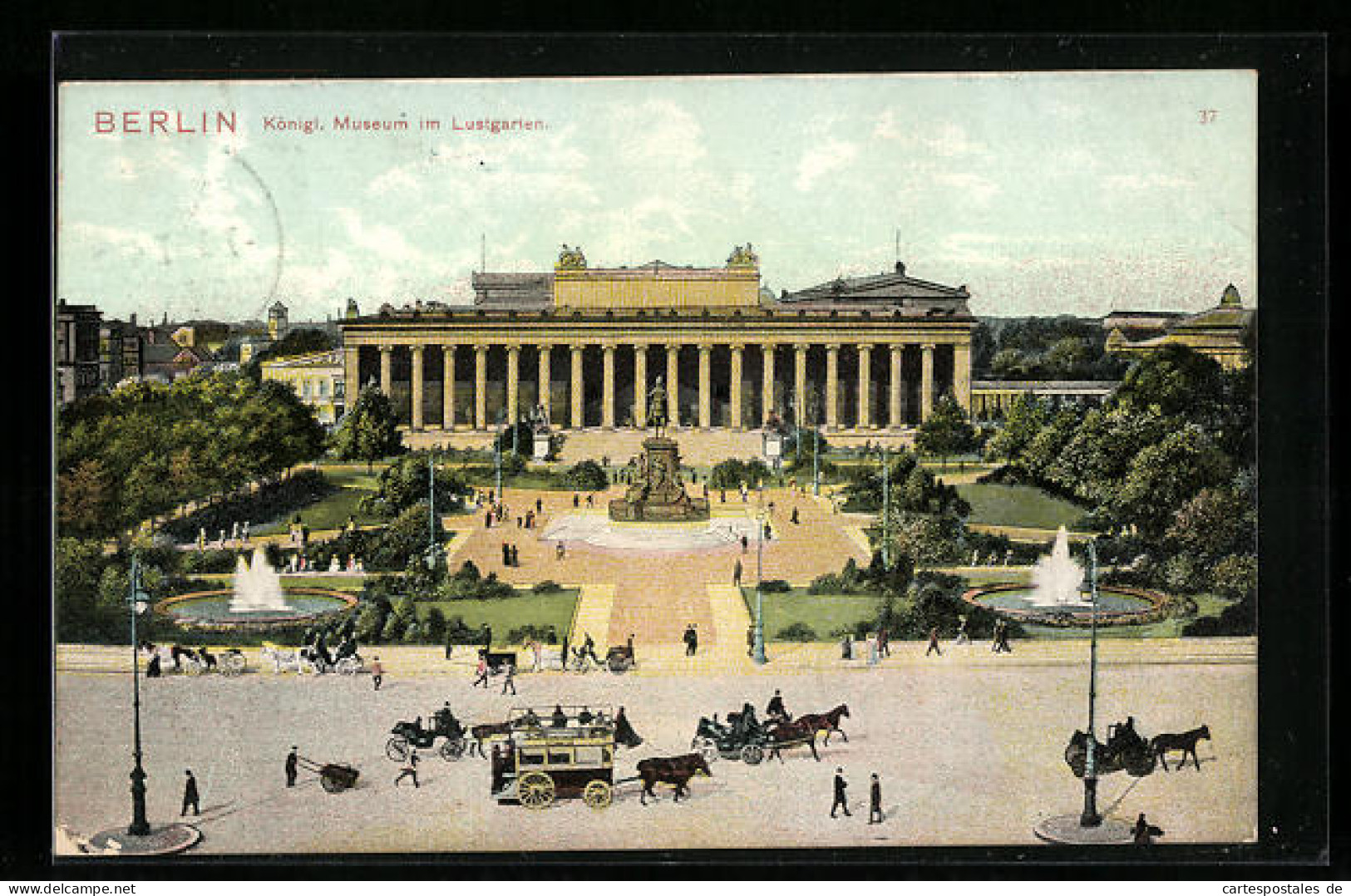 AK Berlin, Königliches Museum Im Lustgarten Mit Denkmal  - Mitte