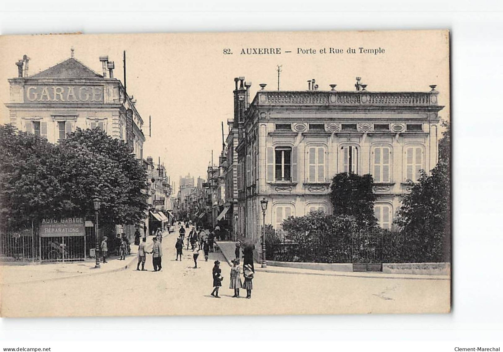 AUXERRE - Porte Et Rue Du Temple - Très Bon état - Auxerre