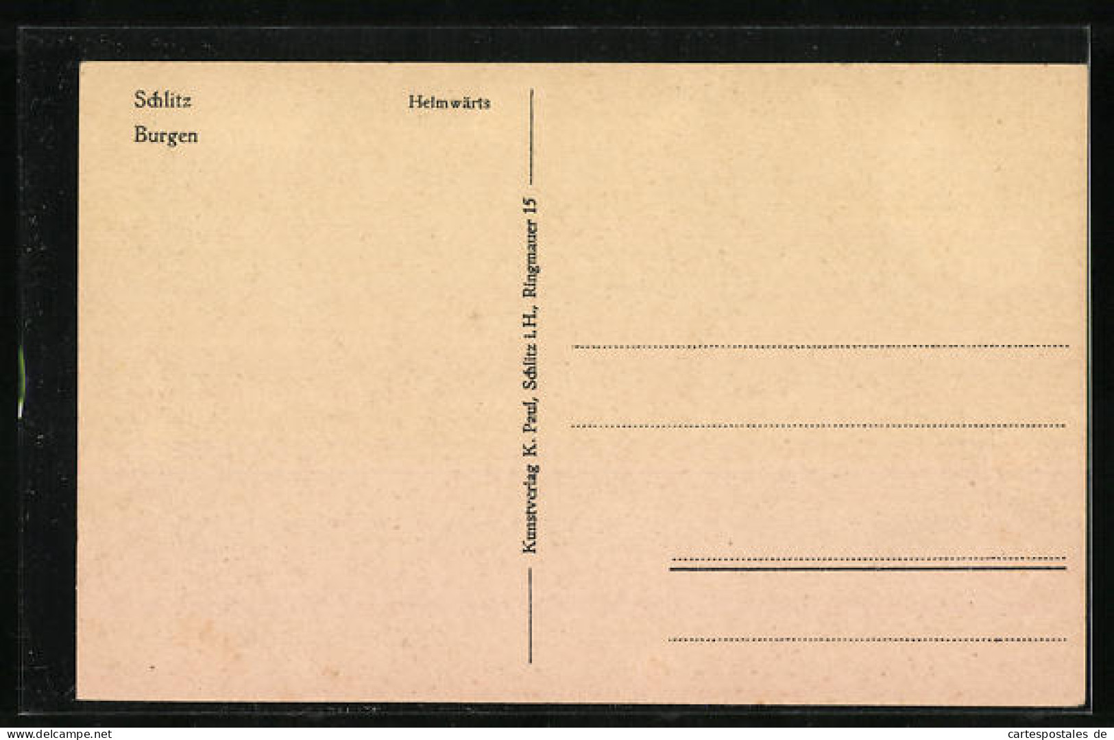 AK Schlitz, Burgen Mit Schafherde  - Andere & Zonder Classificatie