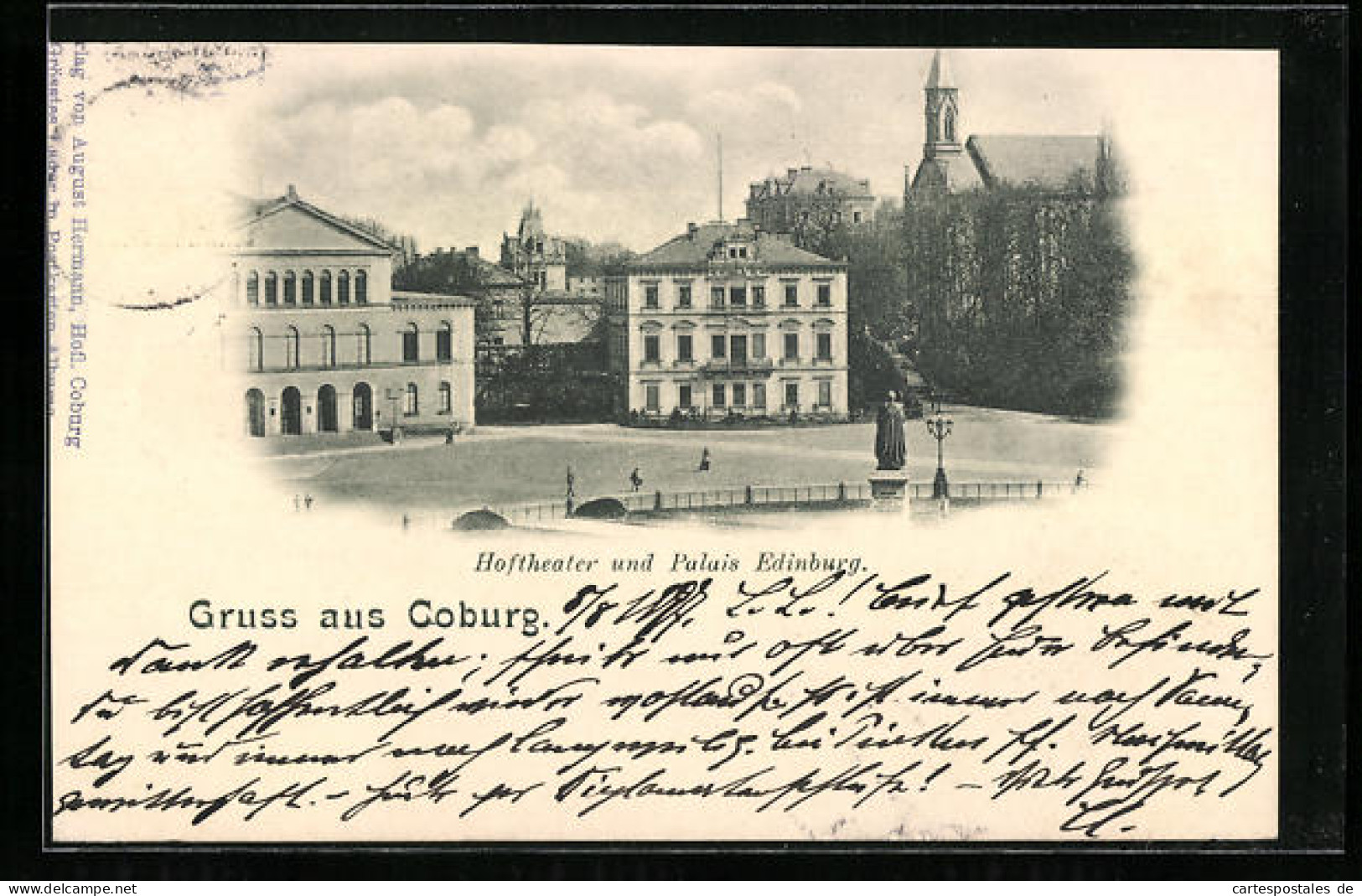 AK Coburg, Hoftheater Und Palais Edinburg  - Theater