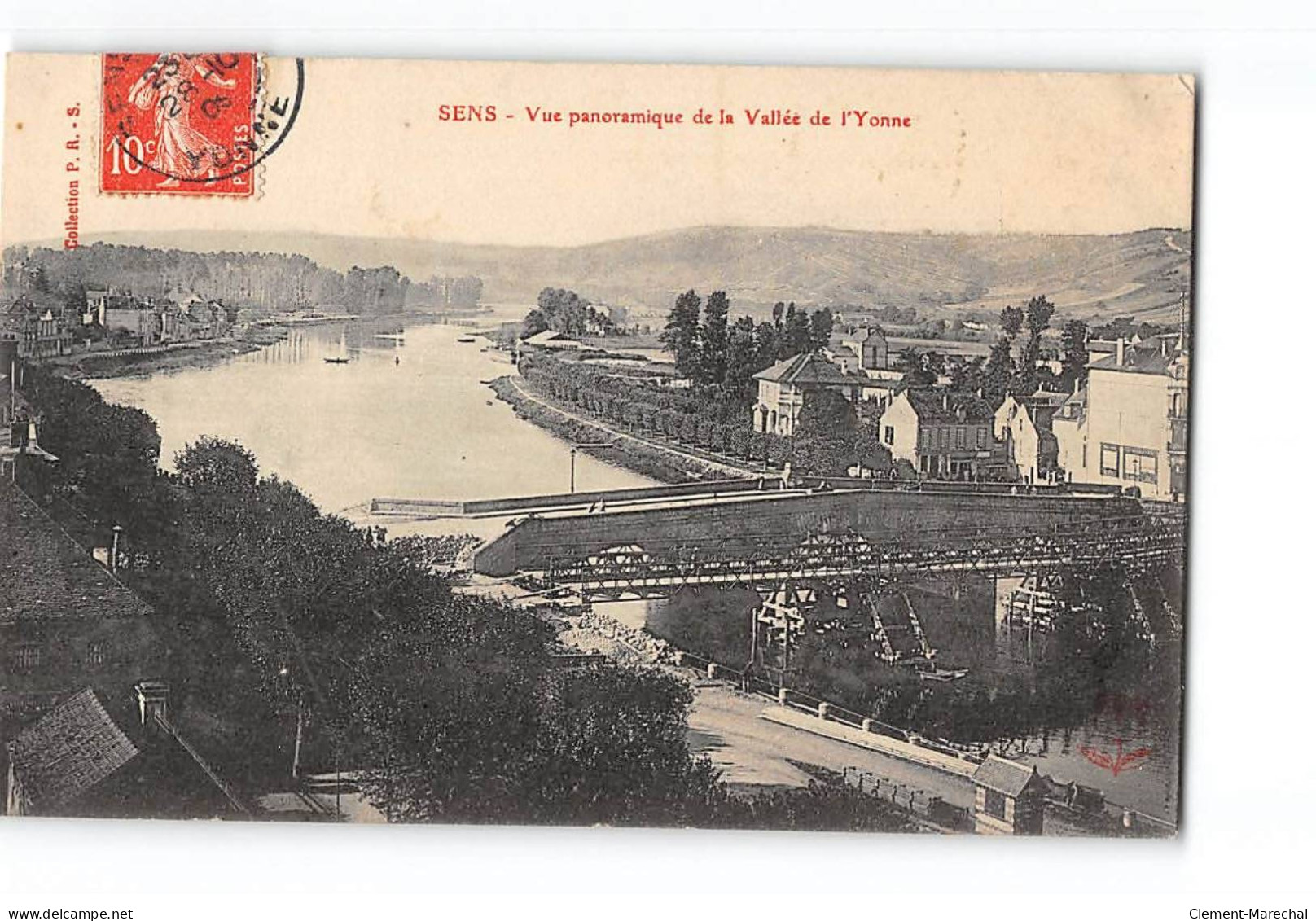 SENS - Vue Panoramique De La Vallée De L'Yonne - Très Bon état - Sens