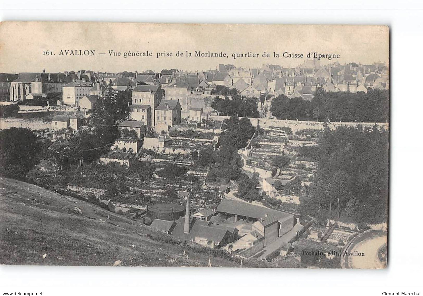 AVALLON - Vue Générale Prise De La Morlande - Quartier De La Caisse D'Epargne - état - Avallon
