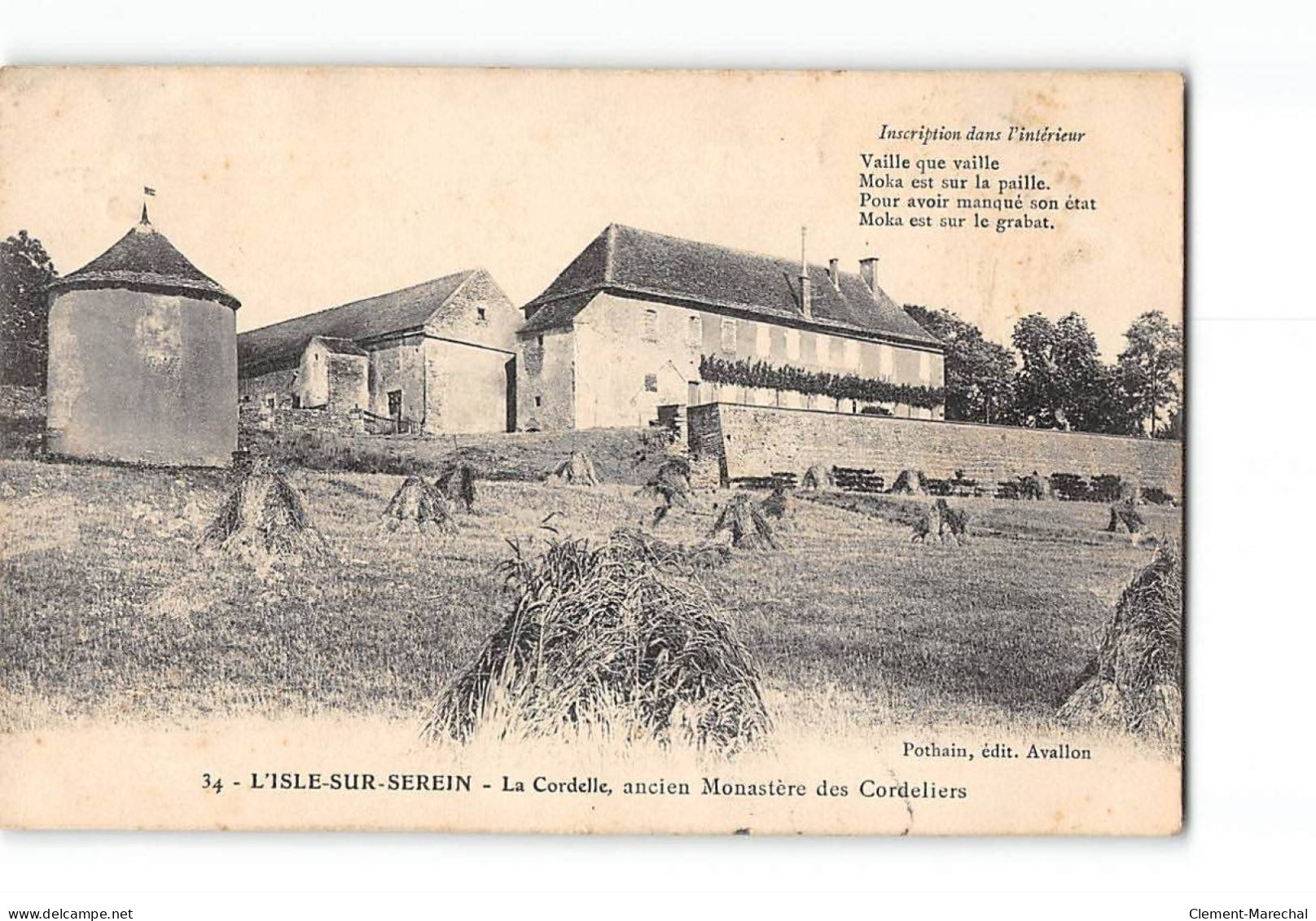 L'ISLE SUR SEREIN - La Cordelle , Ancien Monastère Des Cordeliers - Très Bon état - L'Isle Sur Serein