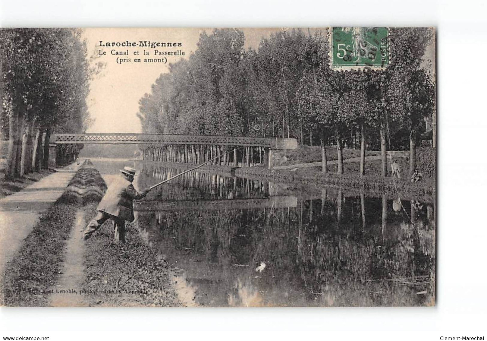 LAROCHE MIGENNES - Le Canal Et La Passerelle - Très Bon état - Laroche Saint Cydroine
