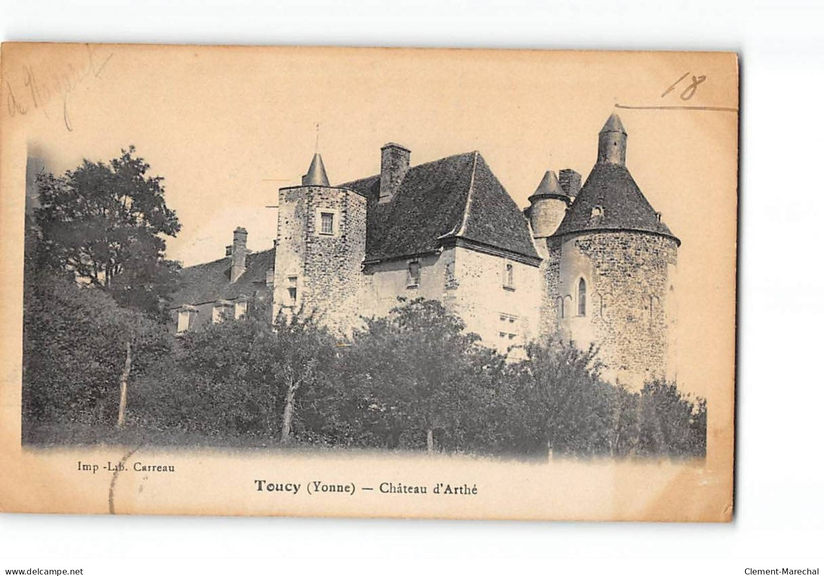 TOUCY - Château D'Arhté - Très Bon état - Toucy