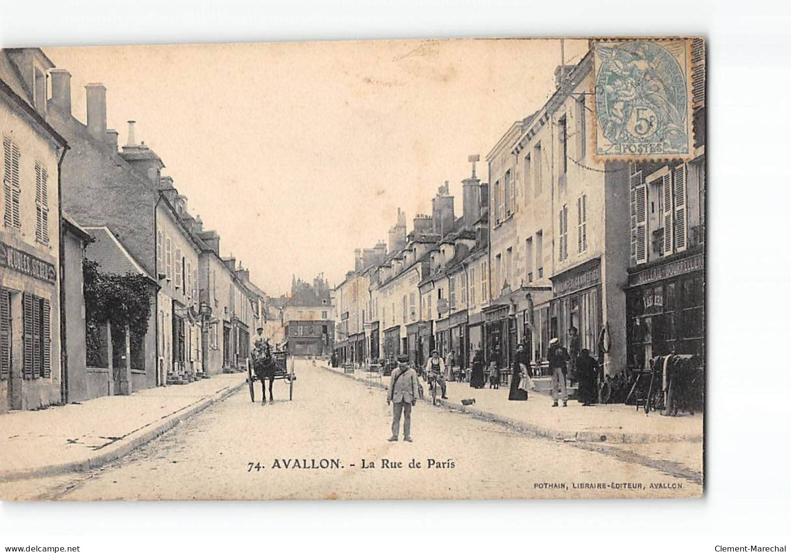 AVALLON - La Rue De Paris - Très Bon état - Avallon