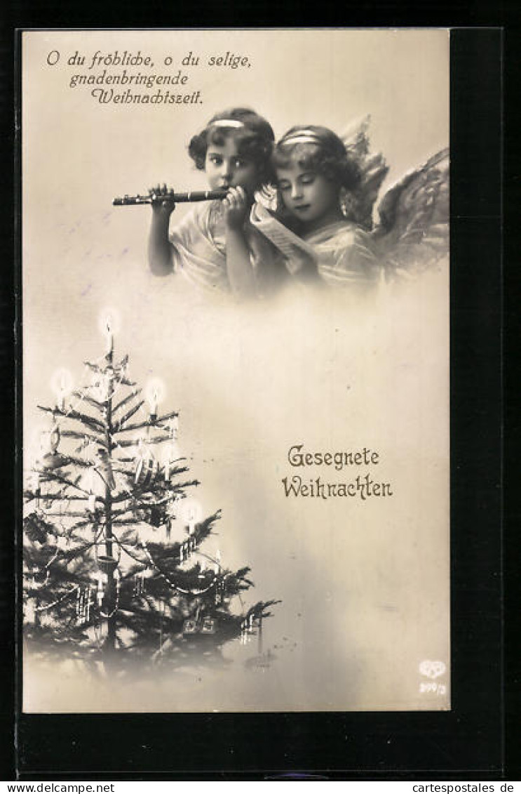 AK Weihnachtsengel Musizieren Zum Feste  - Engel