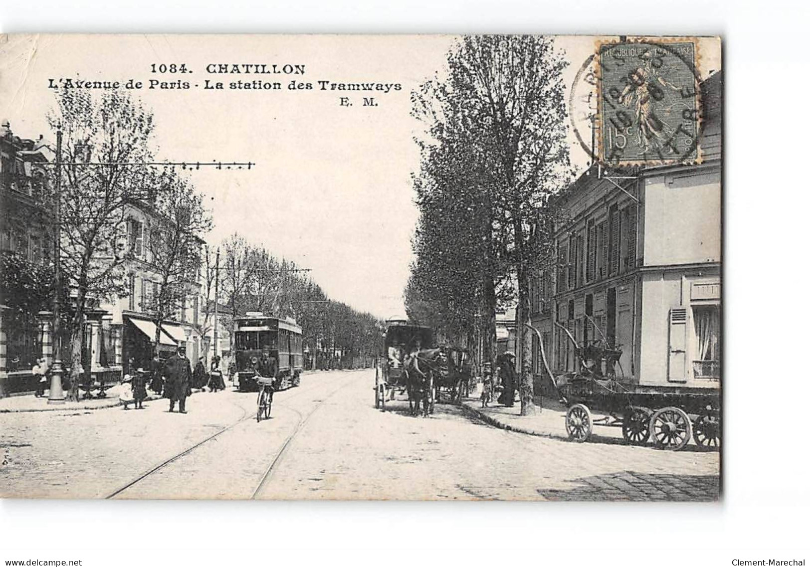 CHATILLON - L'Avenue De Paris - La Station Des Tramways - Très Bon état - Châtillon