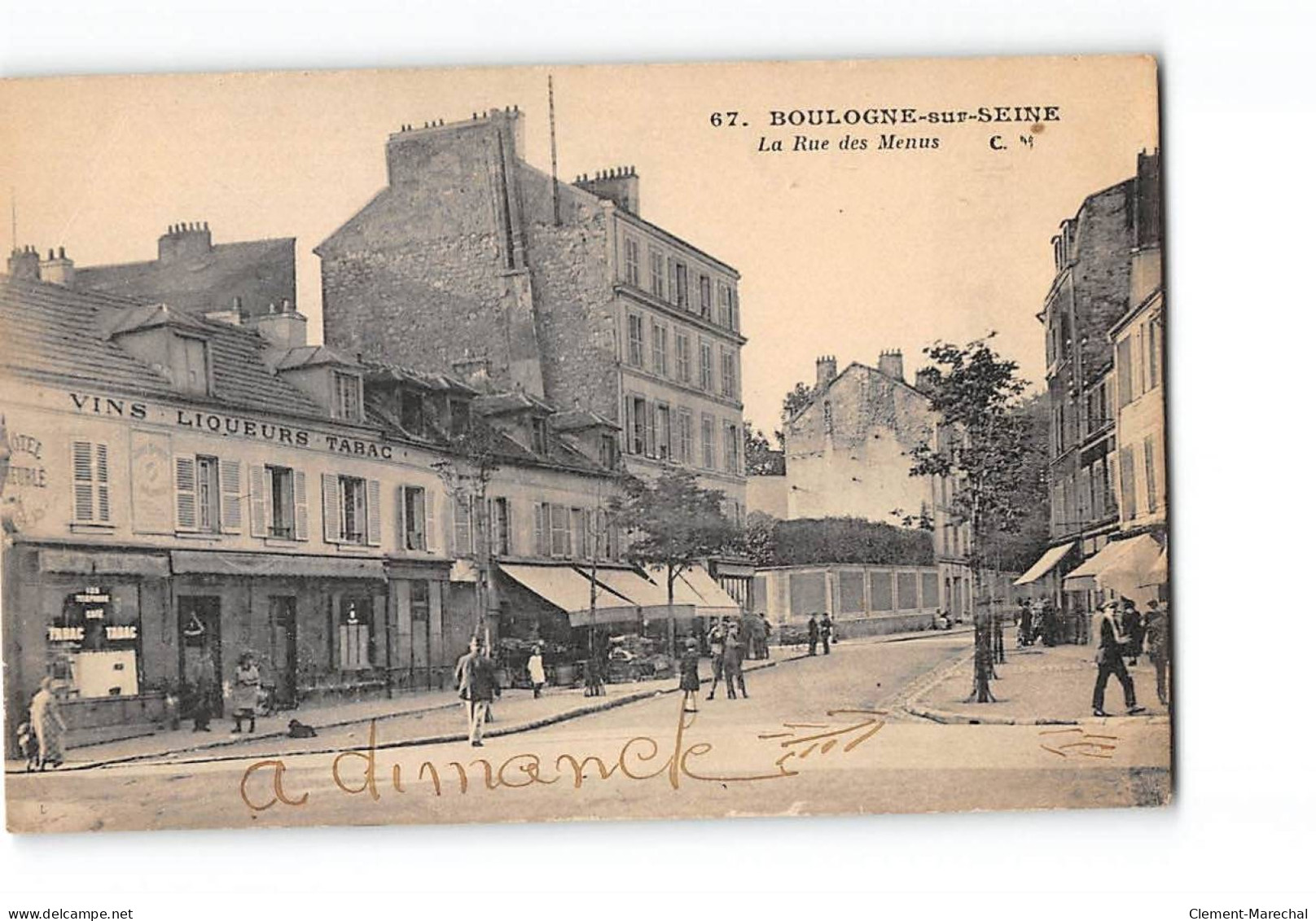 BOULOGNE SUR SEINE - La Rue Des Menus - Très Bon état - Boulogne Billancourt