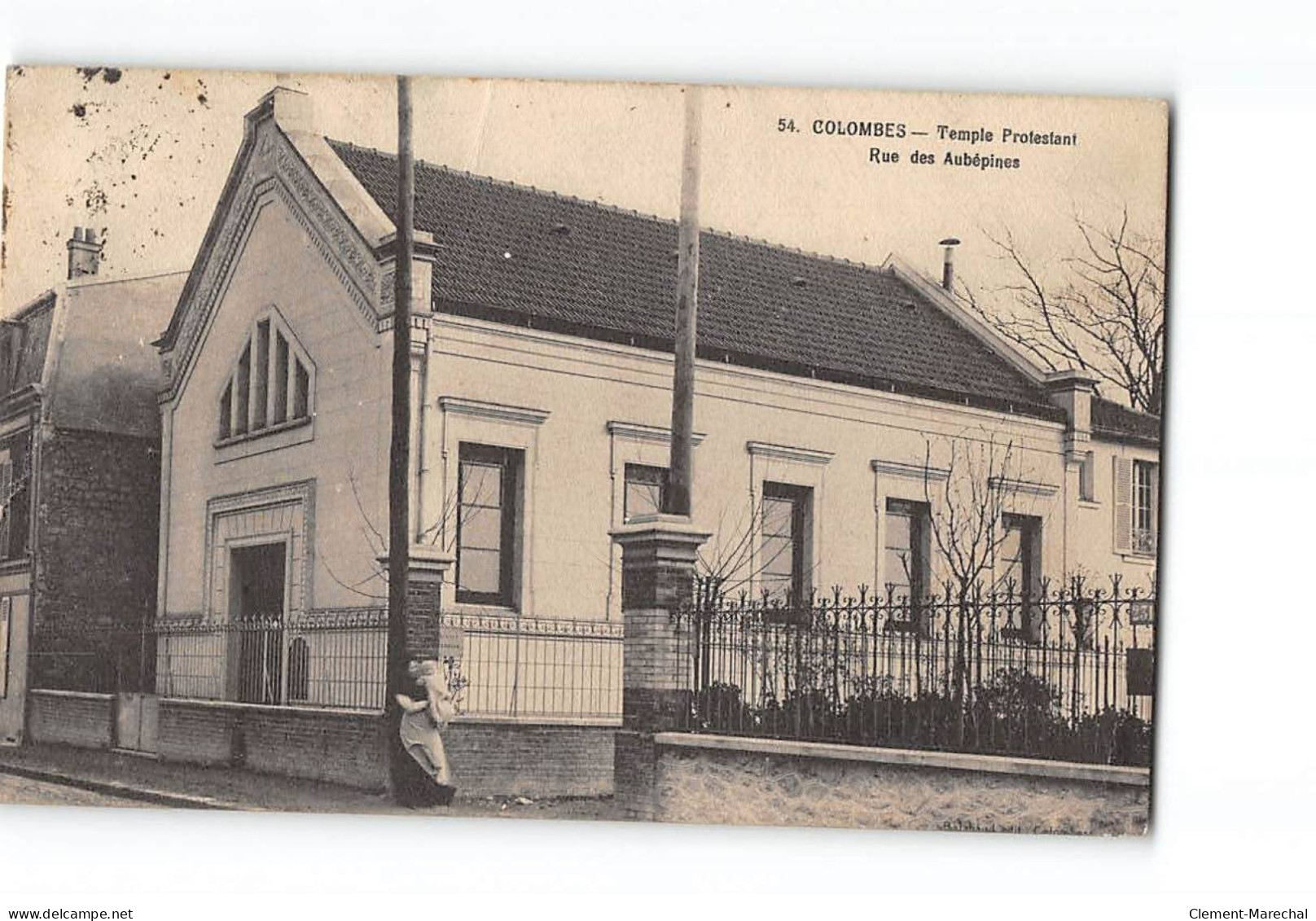 COLOMBES - Temple Protestant - Rue Des Aubépines - Très Bon état - Colombes