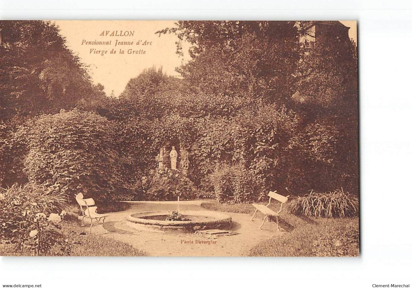 AVALLON - Pensionnat Jeanne D'Arc - Vierge De La Grotte - Très Bon état - Avallon