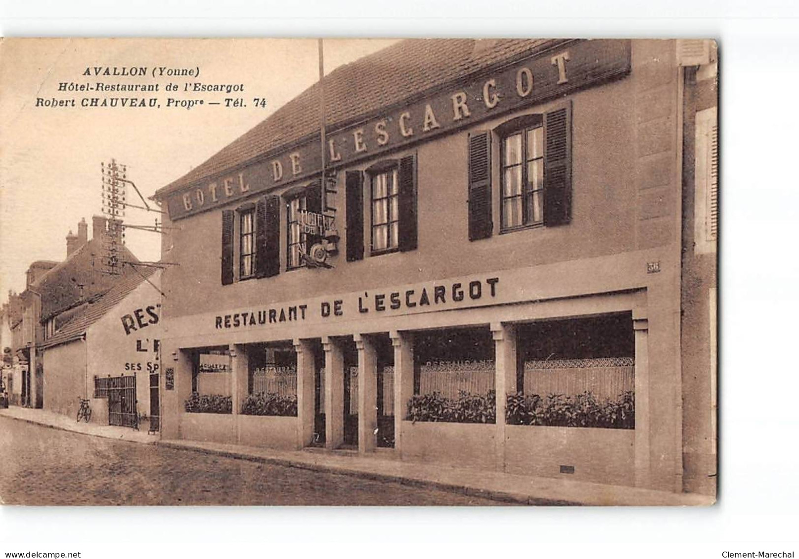 AVALLON - Hôtel Restaurant De L'Escargot - Très Bon état - Avallon