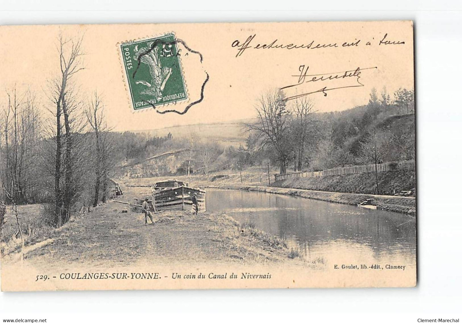 COULANGES SUR YONNE - Un Coin Du Canal Du Nivernais - Très Bon état - Coulanges Sur Yonne