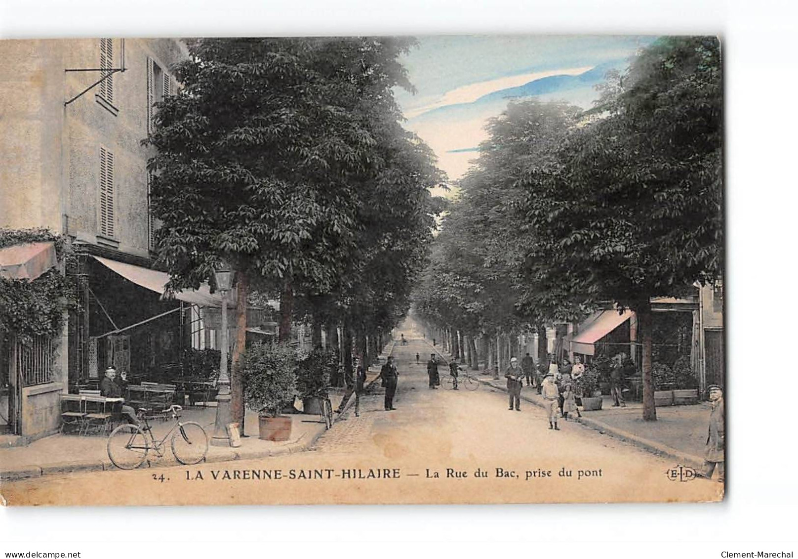 LA VARENNE SAINT HILAIRE - La Rue Du Bac Prise Du Pont - Très Bon état - Other & Unclassified