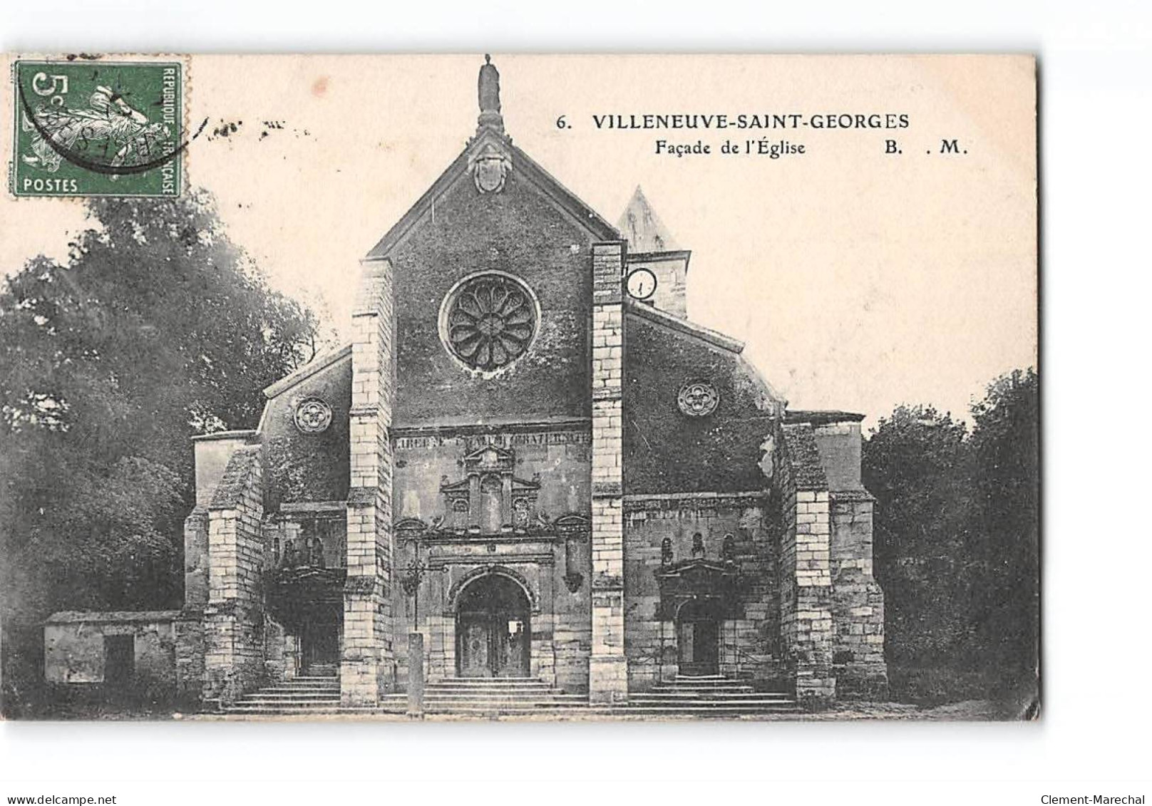 VILLENEUVE SAINT GEORGES - Façade De L'Eglise - Très Bon état - Villeneuve Saint Georges