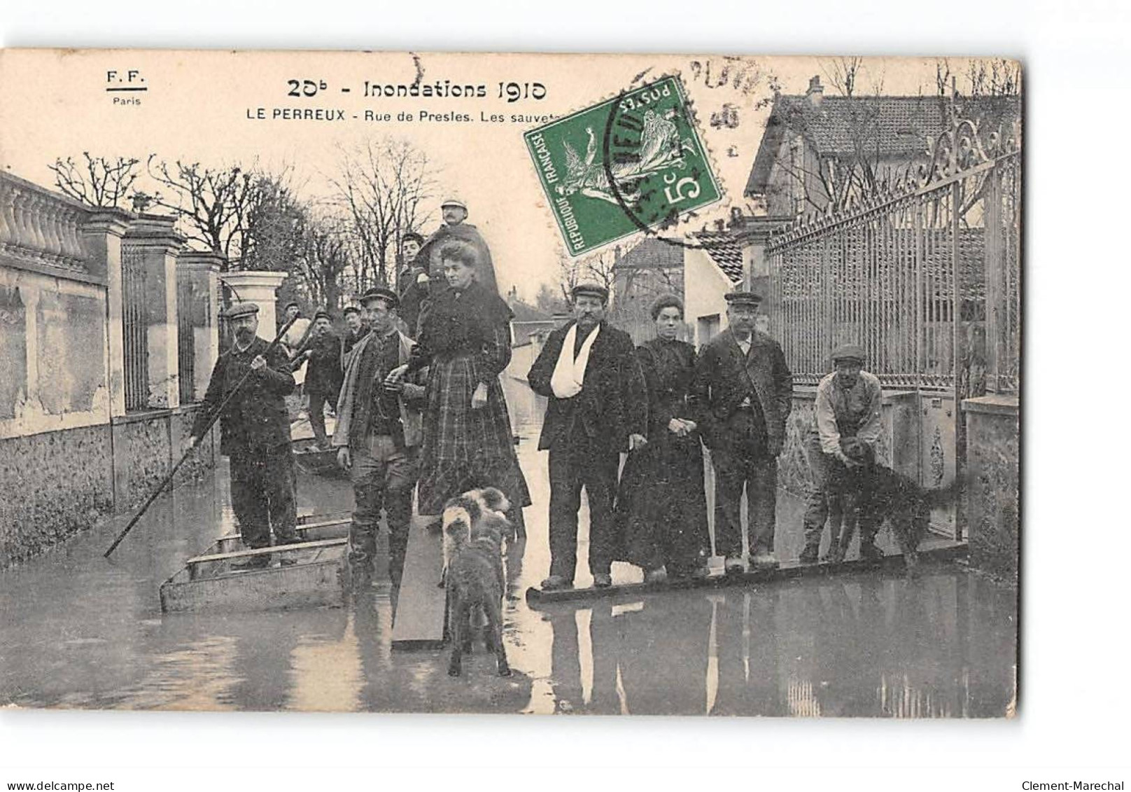 LE PERREUX - Inondations 1910 - Rue De Presles - Sauvetage - Très Bon état - Le Perreux Sur Marne