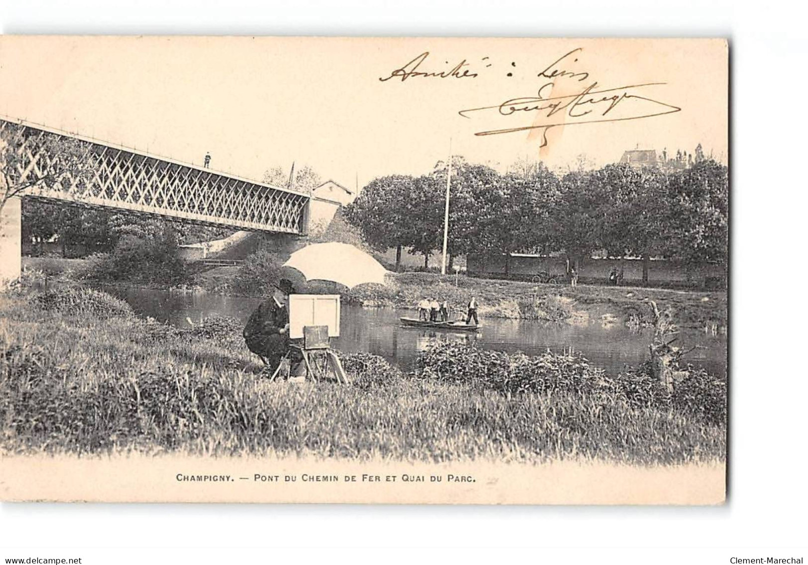 CHAMPIGNY - Pont Du Chemin De Fer Et Quai Du Parc - Très Bon état - Champigny Sur Marne