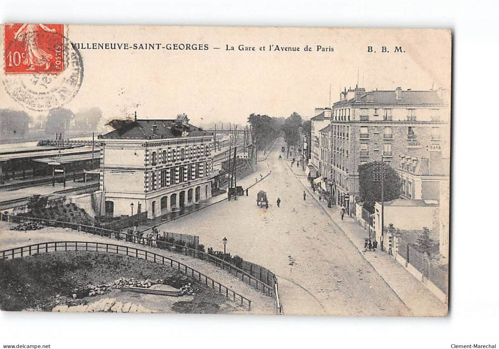 VILLENEUVE SAINT GEORGES - La Gare Et L'Avenue De Paris - Très Bon état - Villeneuve Saint Georges