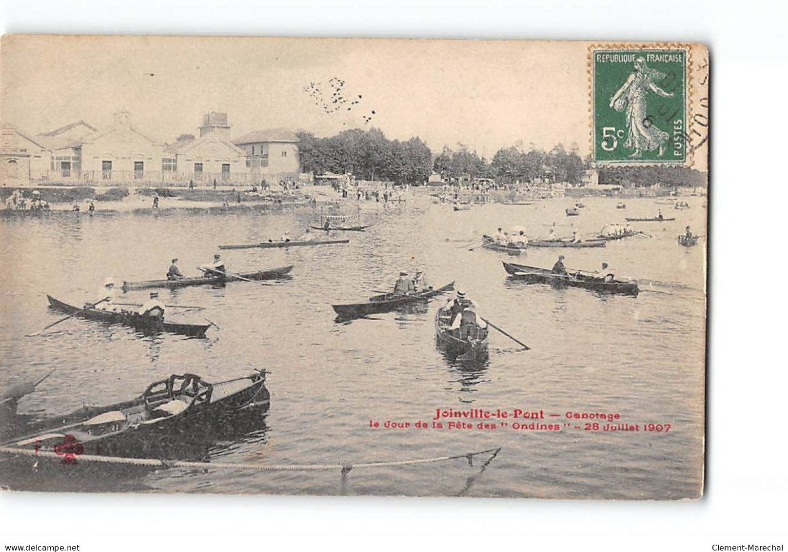 JOINVILLE LE PONT - Canotage - Le Jour De La Fête Des " Ondines " - 28 Juillet 1907 - Très Bon état - Joinville Le Pont