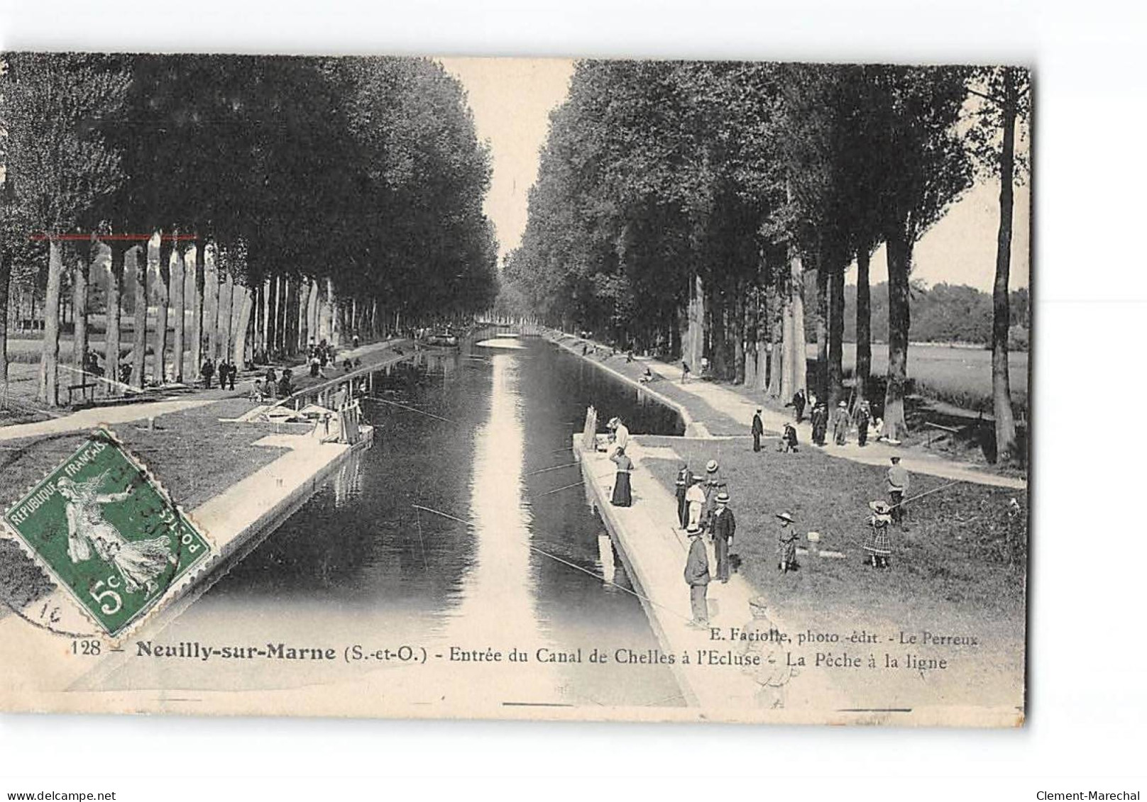 NEUILLY SUR MARNE - Entrée Du Canal De Chelles à L'Ecluse - La Pêche à La Ligne - Très Bon état - Andere & Zonder Classificatie