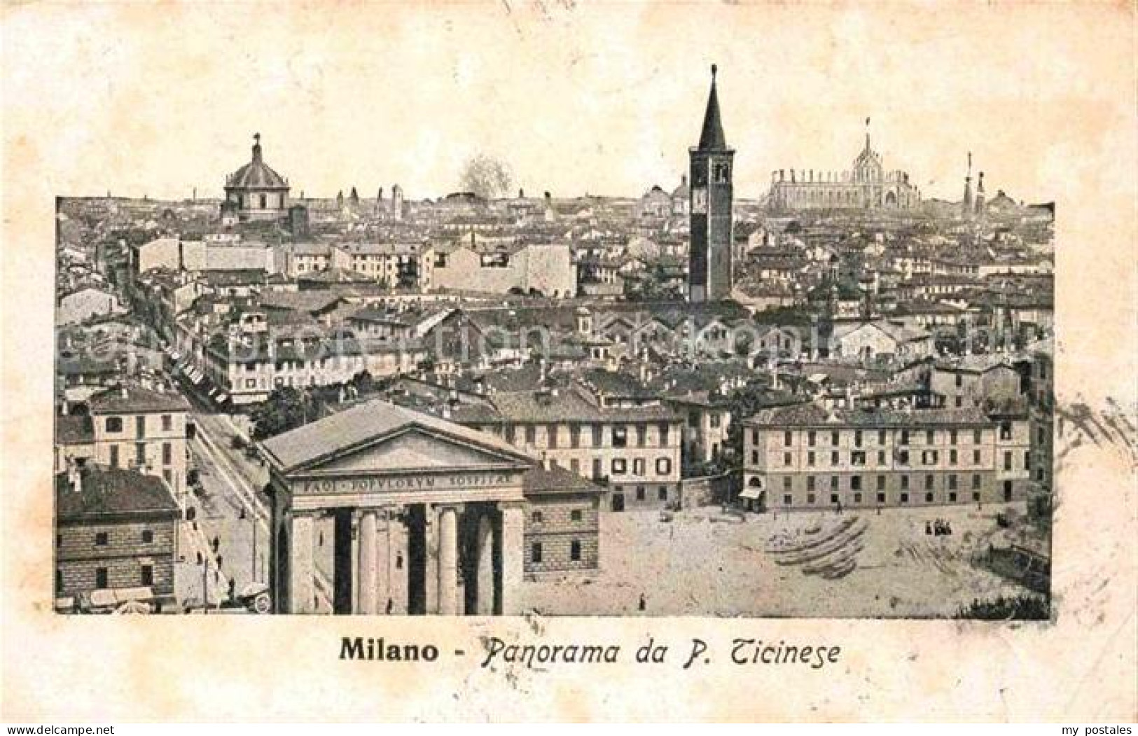 72739099 Milano Panorama Da P Ticinese Italien - Autres & Non Classés